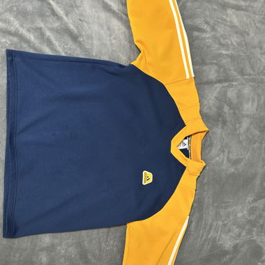 Vintage adidas blue and yellow sweatshirt