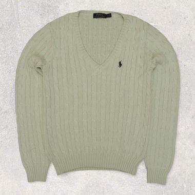 RALPH LAUREN KNIT WHITE CREME (L)