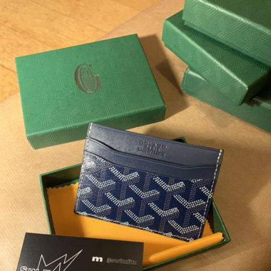 Goyard Wallet / Card Holder Blue Navy