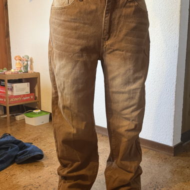 Braune Jeanshose