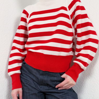 Scotch & Soda Red White Striped Sweater