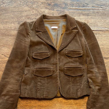 MAX&Co. Blazer en velours côtelé marron