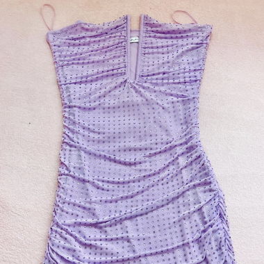 Dress with shiny crystals - Bershka