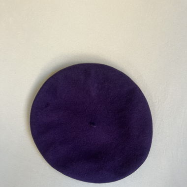 Beret Wolle, violett