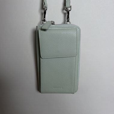 Borsetta crossbody per telefono verde menta