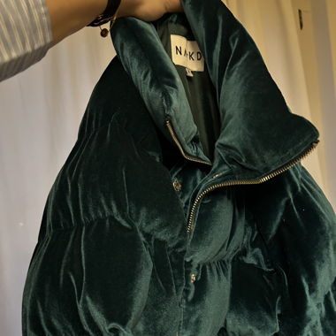 NA-KD Winterjacke petrol