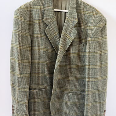Green Tartan Oversized Blazer