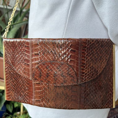 Echte Pythonhandtasche