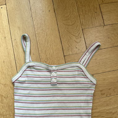 Top à rayures pastels 