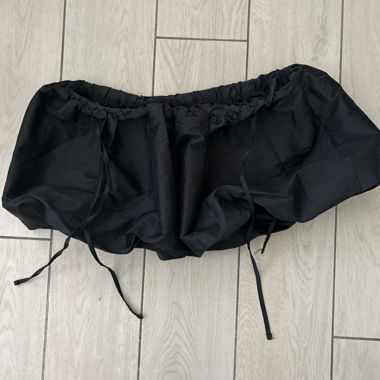 Black balloon skirt with shorts