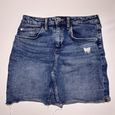 Gonna mini pencil in denim