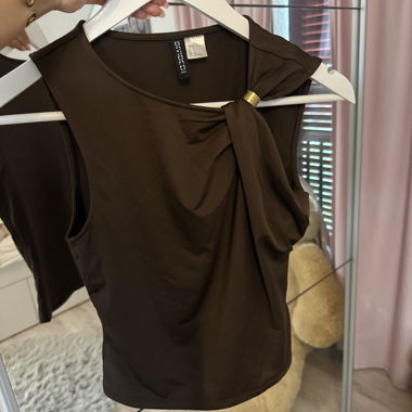 Top sans manches marron