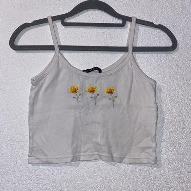 Brandy Melville Top court fleuri