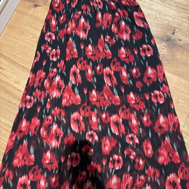 Patterned Midi Skirt