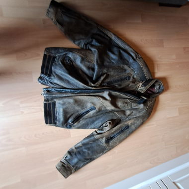 Veste en cuir homme