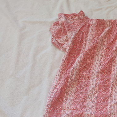 Gemusterte Bluse Carmen Style 