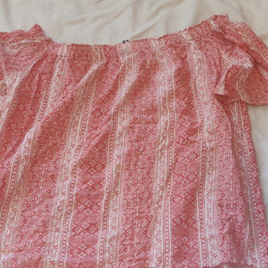 Gemusterte Bluse Carmen Style 