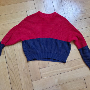 Maglione corto bicolore PULL&BEAR