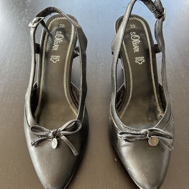 Escarpins slingback S.Oliver noirs