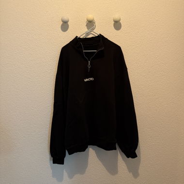 Black Vacid quarter zip sweatshirt