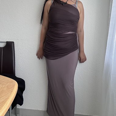 beautiful grey/brown dress 