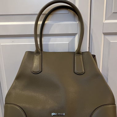 Borsa in pelle Gino Rossi khaki/Shopper
