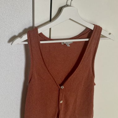 Terracotta Buttoned Vest