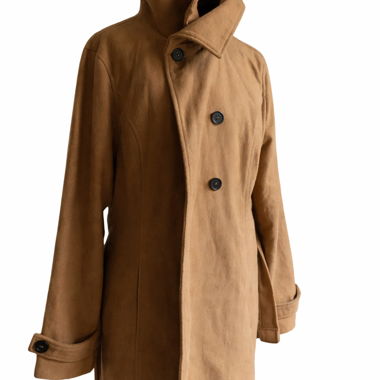 Cappotto marrone a collo alto