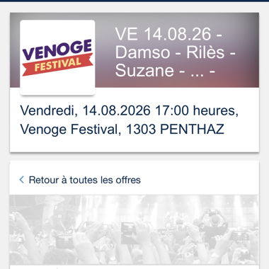 Venoge Festival Tickets