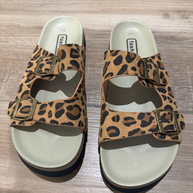 Leopard Print Sandalen Gr. 41