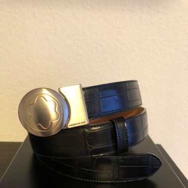 MONTBLANC Logo-Schnalle Gürtel aus Leder (NEU)
