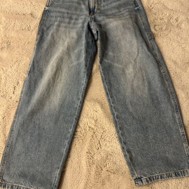 Jeans larghi con tasche, azzurro chiaro