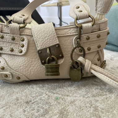 Sac à main en cuir avec clous Stockholm vintage unique