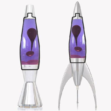 Mathmos Astrobaby Flasche Lavalampe Lila-Pflaume