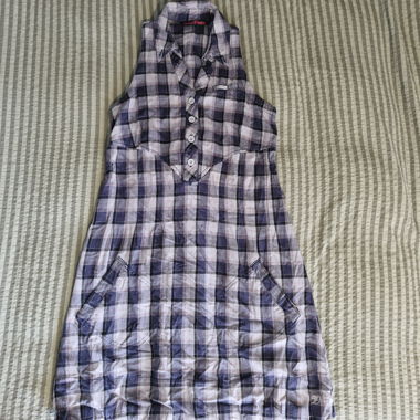 Plaid Dress with Collar by Tom Tailor Denim
