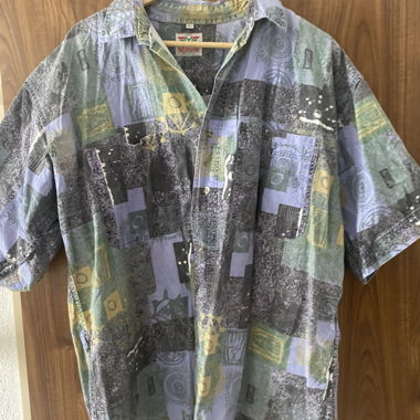 Mahuroa pattern shirt XL