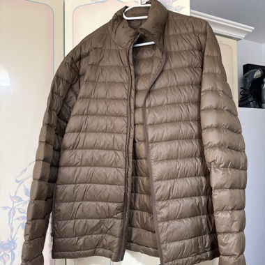 Braune Steppjacke