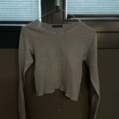 T-shirt manches longues gris