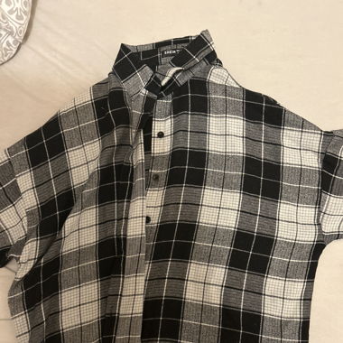Kartierte Bluse SHEIN