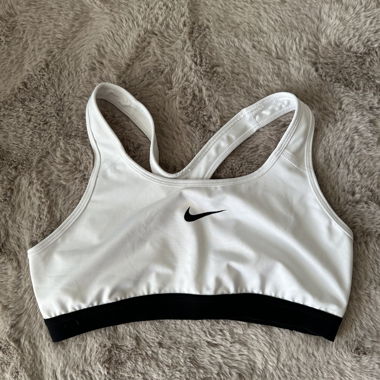 Reggiseno sportivo Nike Dri-Fit bianco taglia L