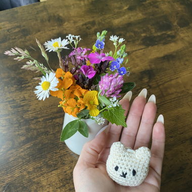 crochet bunny / bear key chain