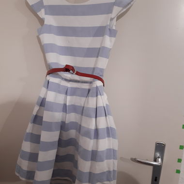 Gestreiftes Vertbaudet-Kleid 12 Jahre