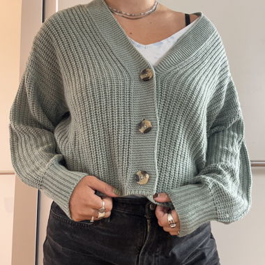 Cardigan en maille ONLY menthe