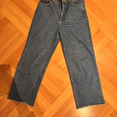Biscuit Denim Jeans mit Raw-Hem, Grösse M