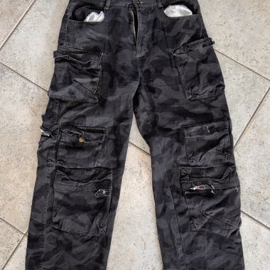 Pantaloni cargo camouflage M(38) Y2K