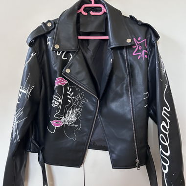Kunstlederjacke