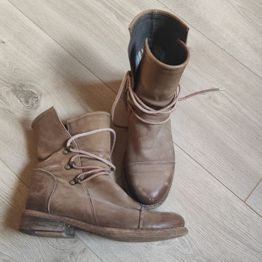 Brown Leather Ankle Boots