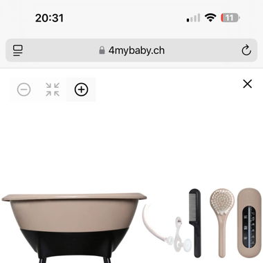 LUMA Bade- und Pflegeset mit Gestell – wie neu