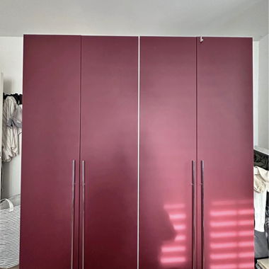 Wardrobe with mirror
