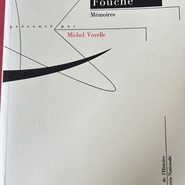 Fouché Memoirs Book